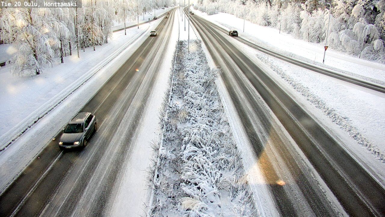 Weather Camera Image Road 20 Oulu, Hönttämäki, Oulu, Pohjois-Pohjanmaa