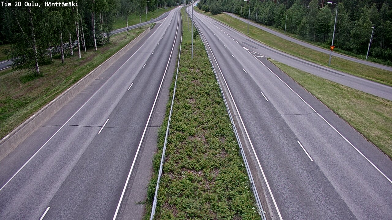 Weather Camera Image Road 20 Oulu, Hönttämäki, Oulu, Pohjois-Pohjanmaa