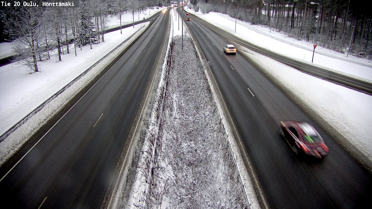 Weather Camera Image Väg 20 Oleåborg, Hönttämäki, Oulu, Pohjois-Pohjanmaa