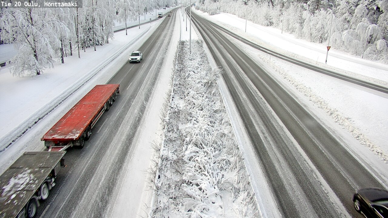 Weather Camera Image Road 20 Oulu, Hönttämäki, Oulu, Pohjois-Pohjanmaa