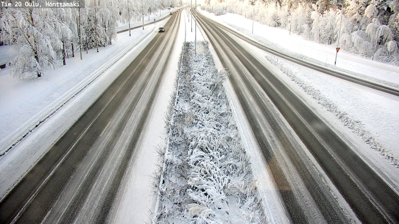 Weather Camera Image Road 20 Oulu, Hönttämäki, Oulu, Pohjois-Pohjanmaa