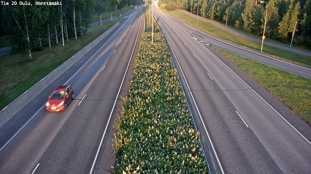Weather Camera Image Road 20 Oulu, Hönttämäki, Oulu, Pohjois-Pohjanmaa