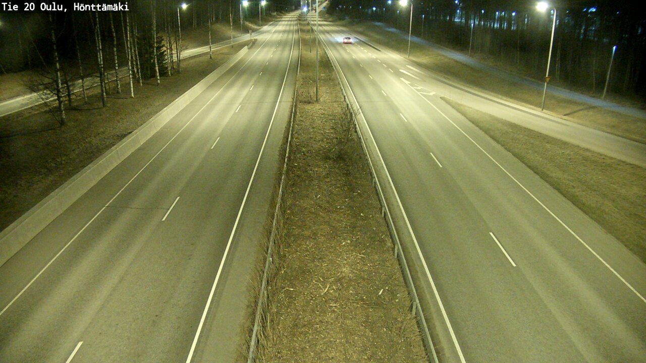 Weather Camera Image Road 20 Oulu, Hönttämäki, Oulu, Pohjois-Pohjanmaa