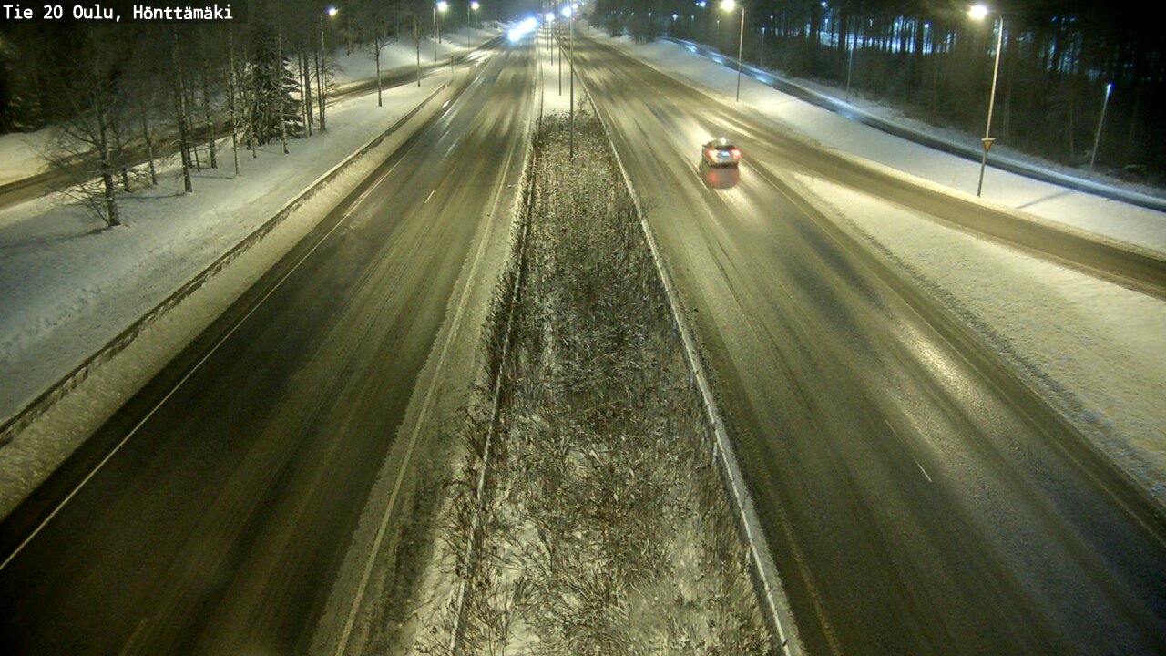 Weather Camera Image Väg 20 Oleåborg, Hönttämäki, Oulu, Pohjois-Pohjanmaa