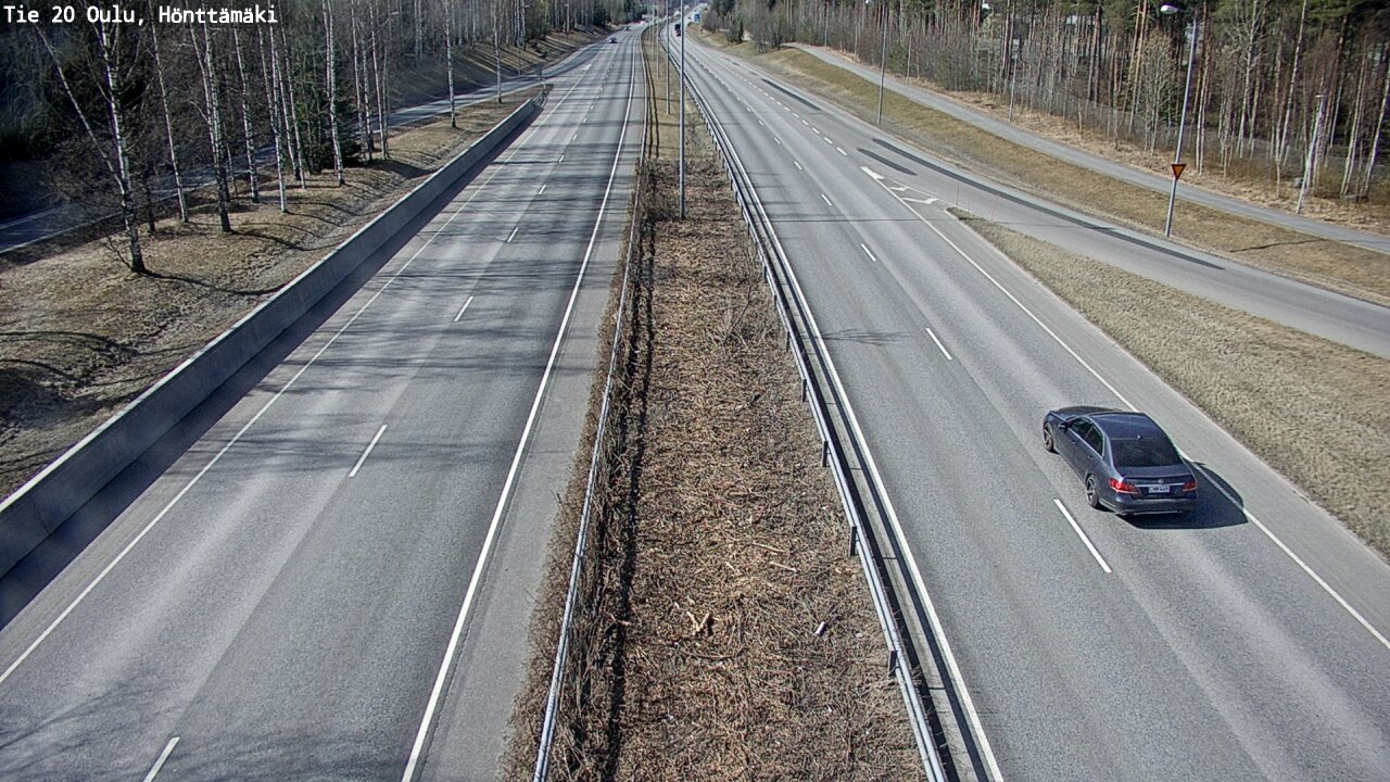 Weather Camera Image Road 20 Oulu, Hönttämäki, Oulu, Pohjois-Pohjanmaa