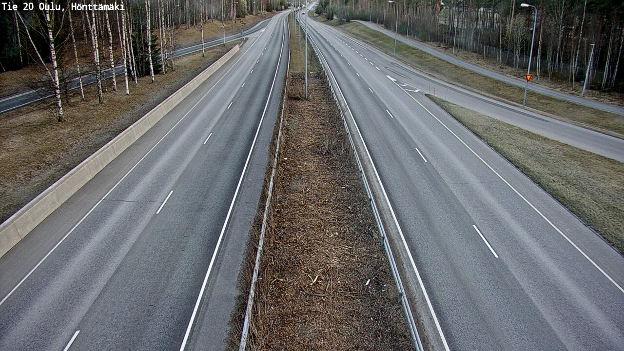 Weather Camera Image Road 20 Oulu, Hönttämäki, Oulu, Pohjois-Pohjanmaa