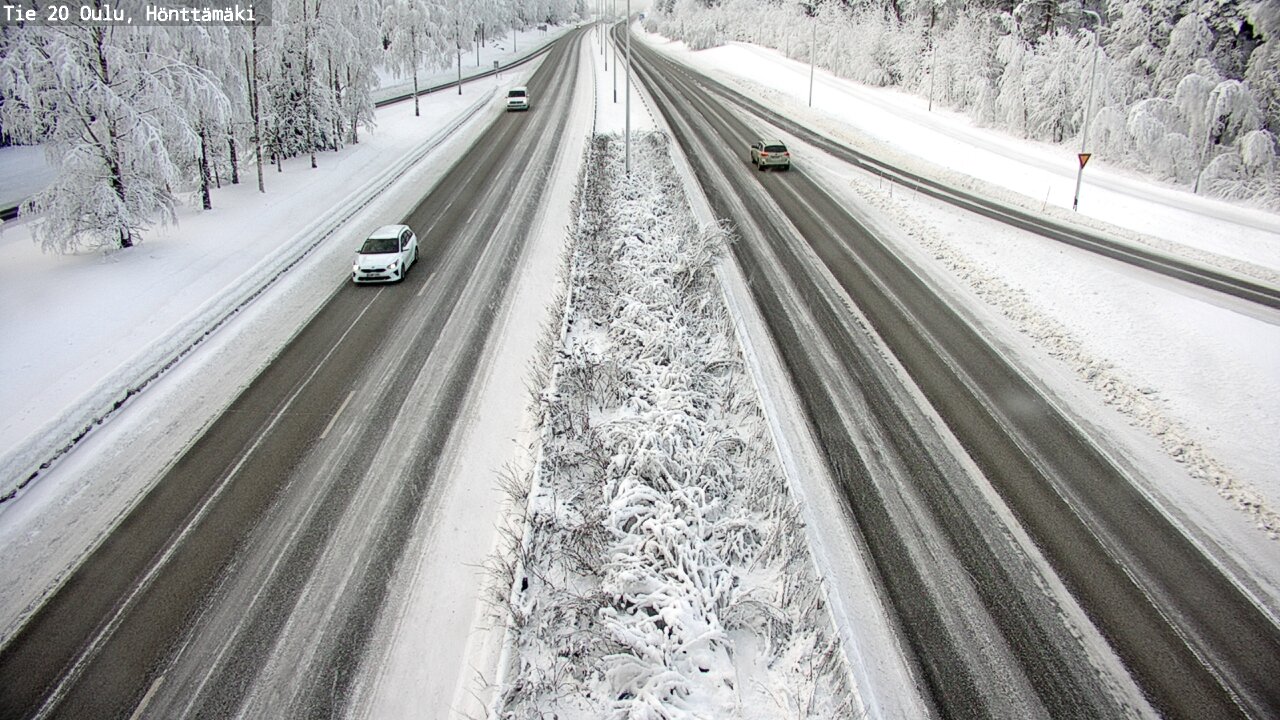 Weather Camera Image Road 20 Oulu, Hönttämäki, Oulu, Pohjois-Pohjanmaa