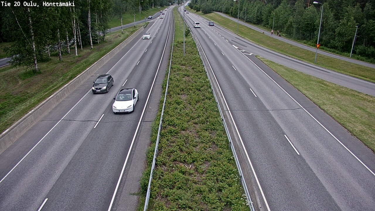 Weather Camera Image Road 20 Oulu, Hönttämäki, Oulu, Pohjois-Pohjanmaa