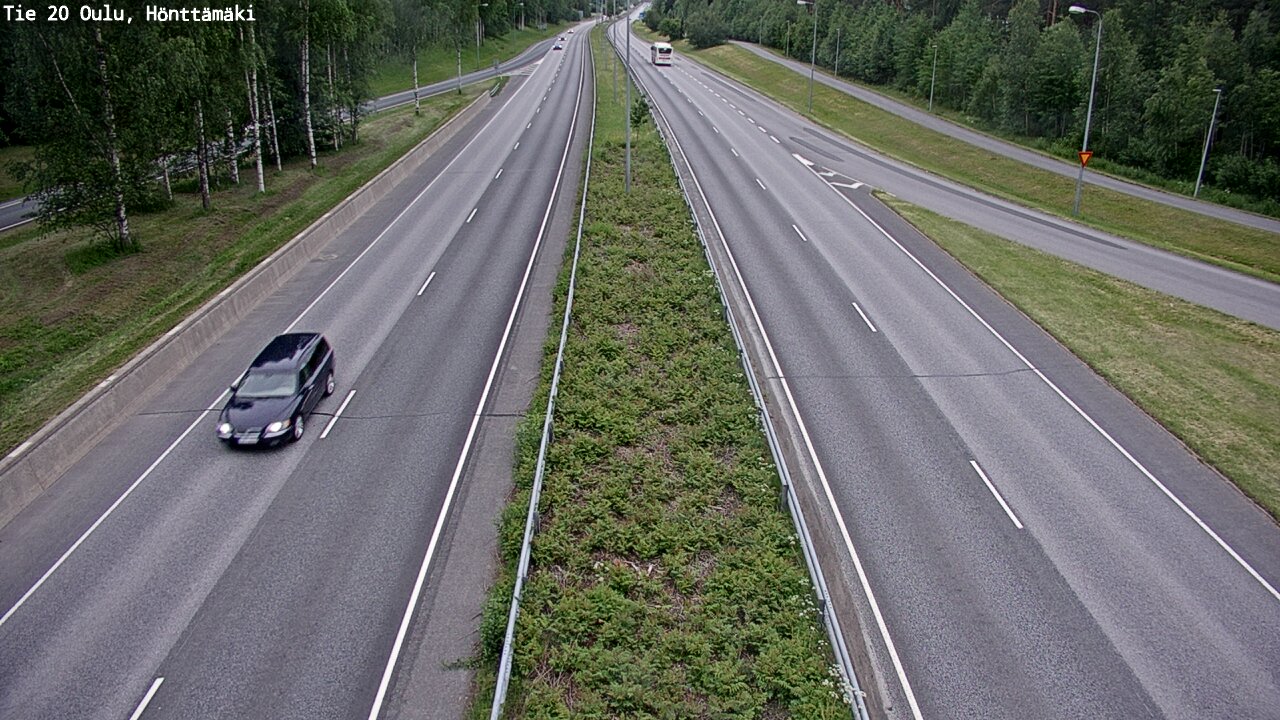 Weather Camera Image Road 20 Oulu, Hönttämäki, Oulu, Pohjois-Pohjanmaa