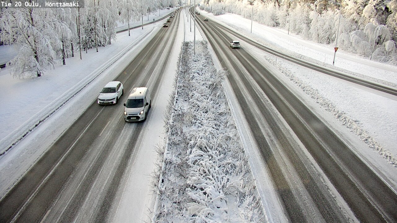 Weather Camera Image Road 20 Oulu, Hönttämäki, Oulu, Pohjois-Pohjanmaa