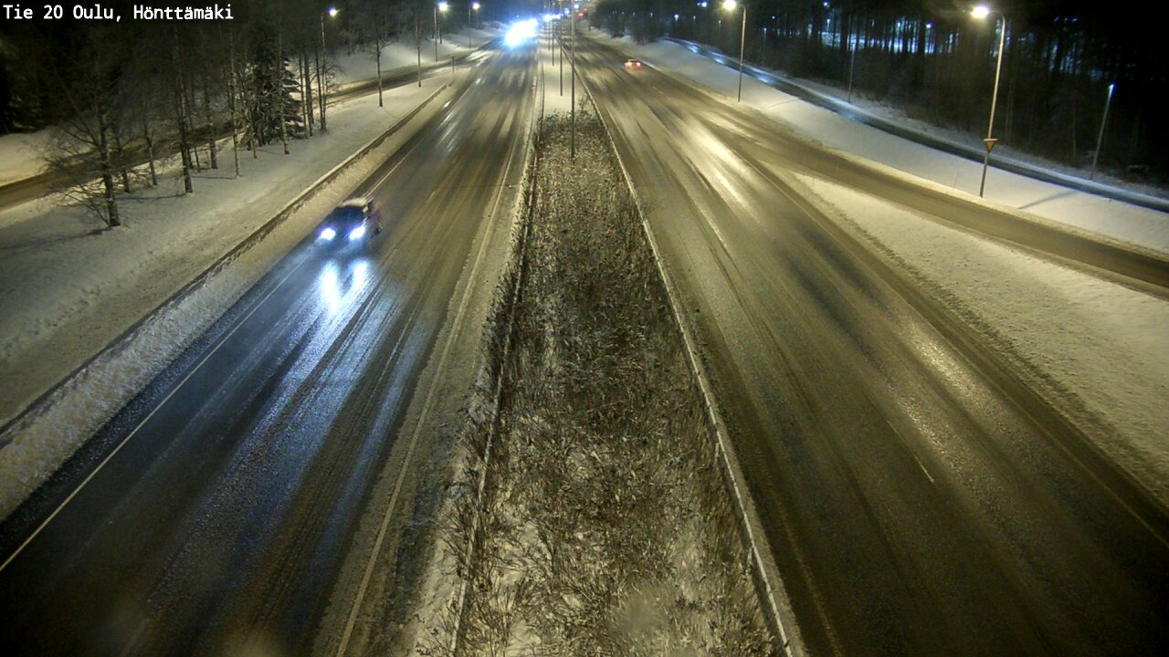 Weather Camera Image Väg 20 Oleåborg, Hönttämäki, Oulu, Pohjois-Pohjanmaa