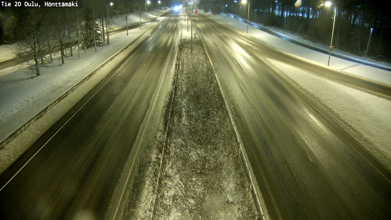 Weather Camera Image Väg 20 Oleåborg, Hönttämäki, Oulu, Pohjois-Pohjanmaa