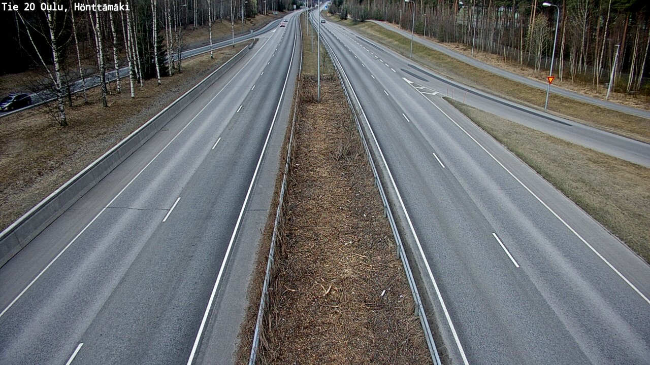 Weather Camera Image Väg 20 Oleåborg, Hönttämäki, Oulu, Pohjois-Pohjanmaa
