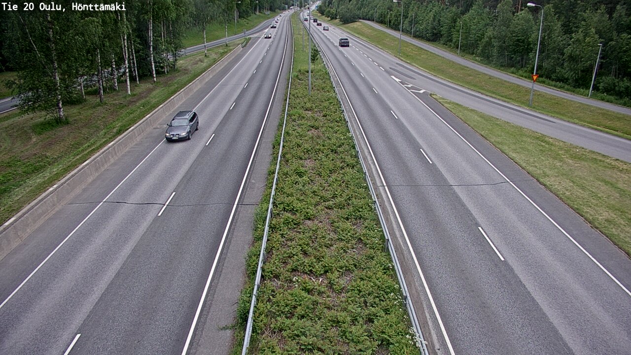 Weather Camera Image Road 20 Oulu, Hönttämäki, Oulu, Pohjois-Pohjanmaa