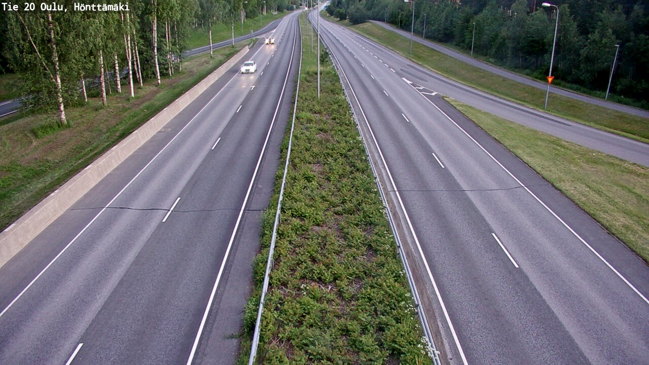 Weather Camera Image Road 20 Oulu, Hönttämäki, Oulu, Pohjois-Pohjanmaa