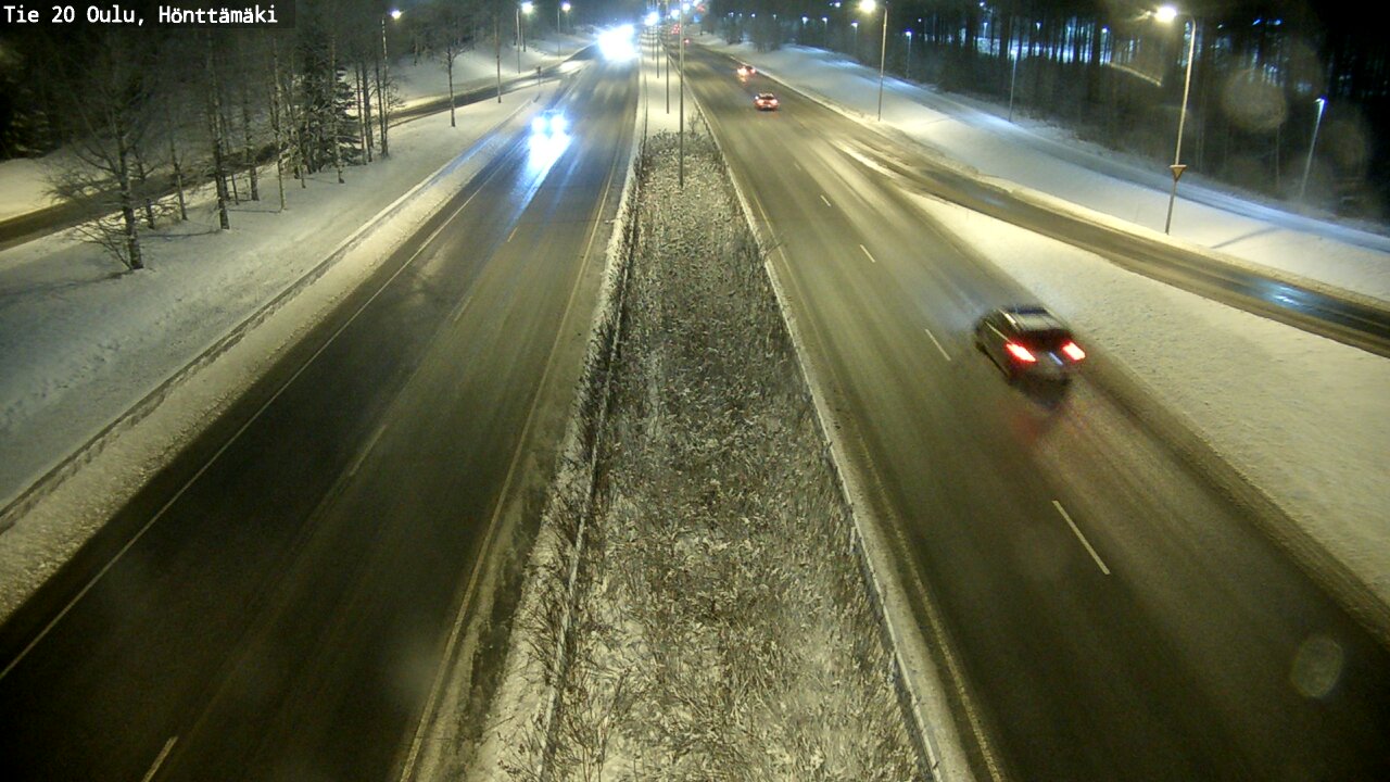 Weather Camera Image Väg 20 Oleåborg, Hönttämäki, Oulu, Pohjois-Pohjanmaa