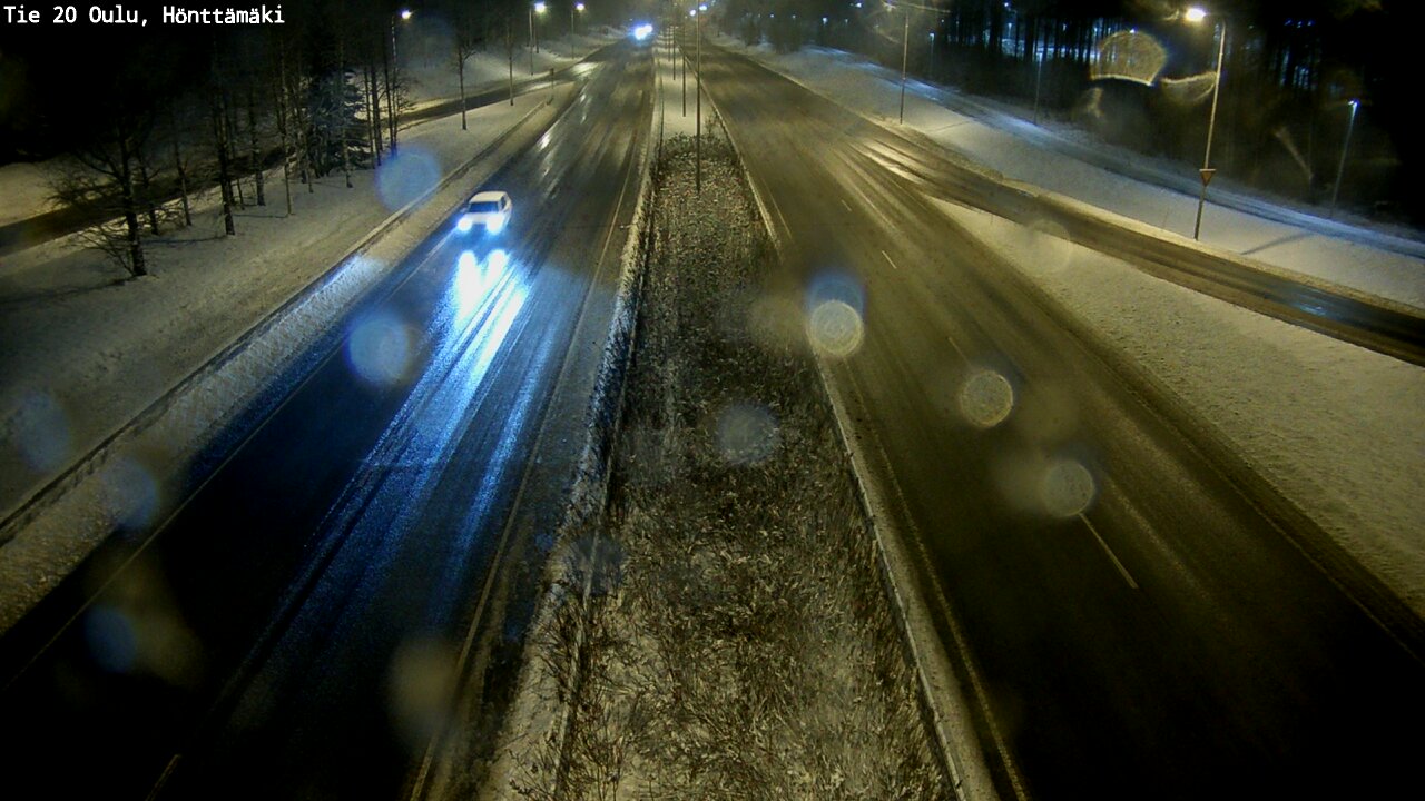 Weather Camera Image Väg 20 Oleåborg, Hönttämäki, Oulu, Pohjois-Pohjanmaa