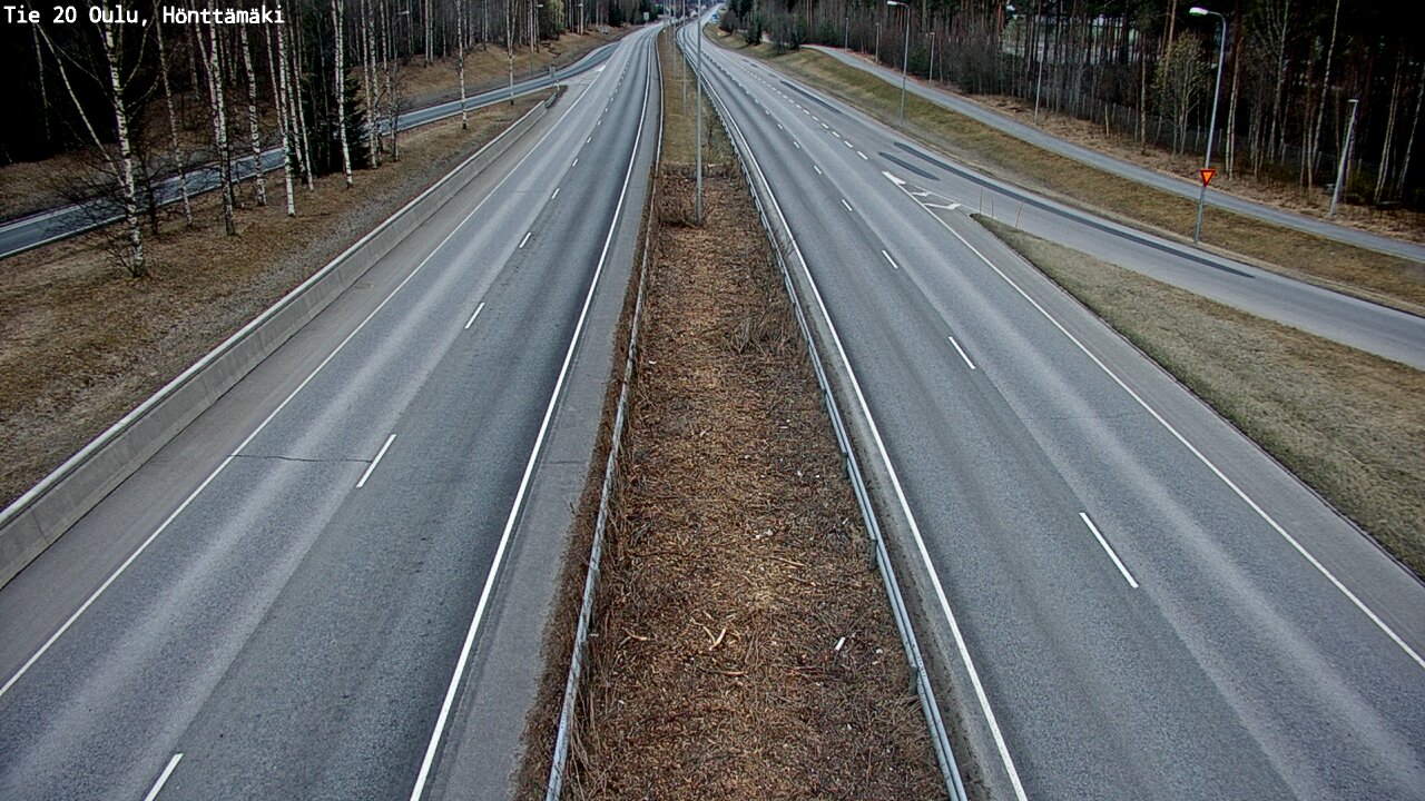 Weather Camera Image Väg 20 Oleåborg, Hönttämäki, Oulu, Pohjois-Pohjanmaa