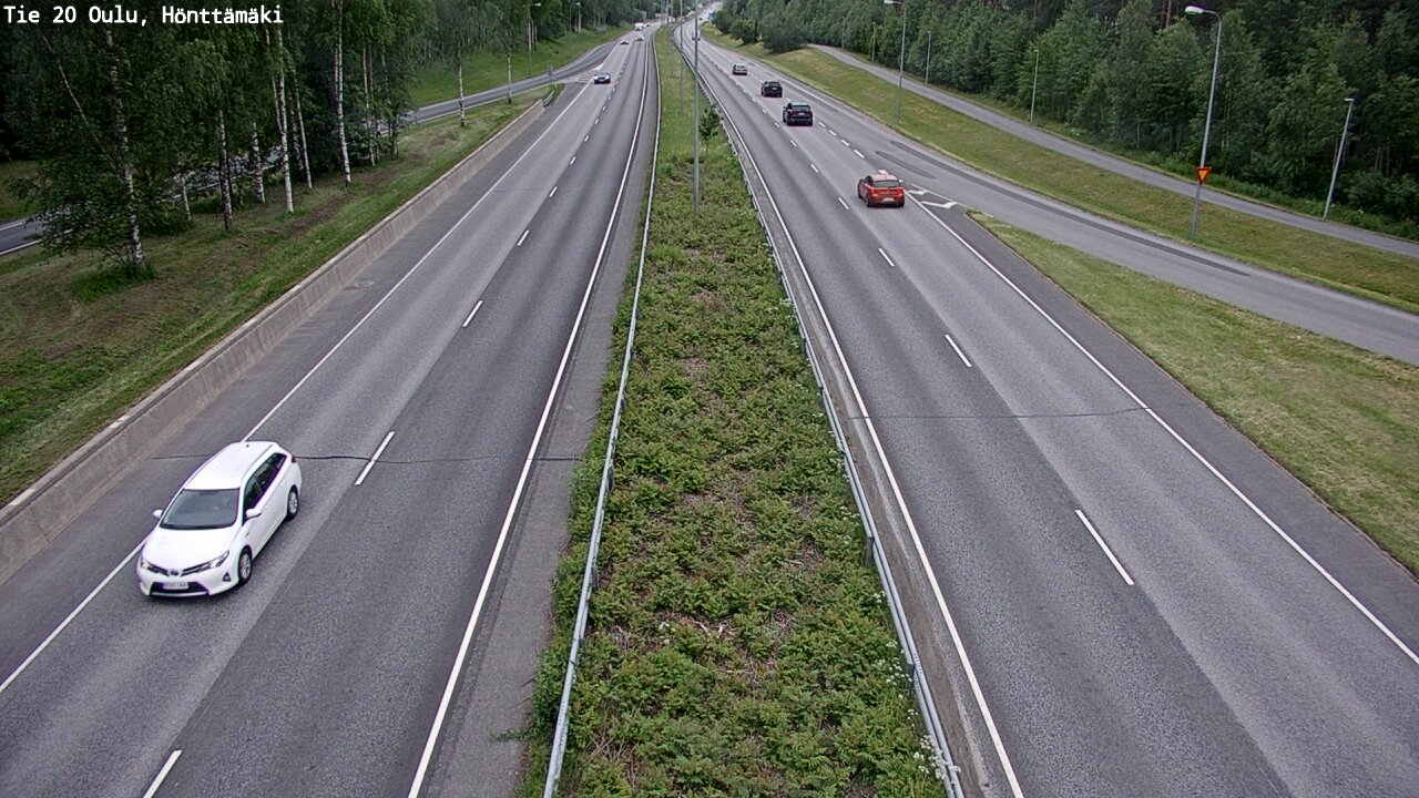 Weather Camera Image Road 20 Oulu, Hönttämäki, Oulu, Pohjois-Pohjanmaa