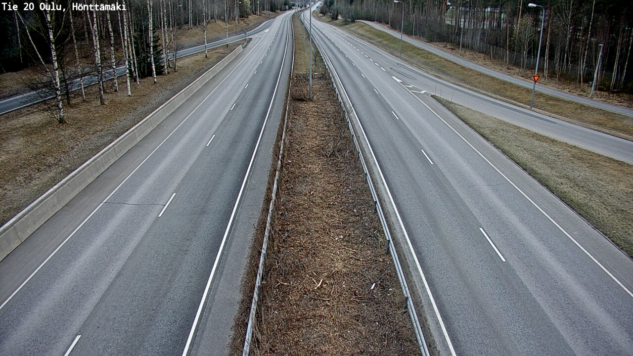 Weather Camera Image Väg 20 Oleåborg, Hönttämäki, Oulu, Pohjois-Pohjanmaa