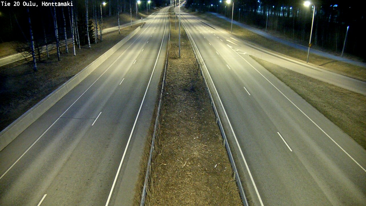 Weather Camera Image Road 20 Oulu, Hönttämäki, Oulu, Pohjois-Pohjanmaa