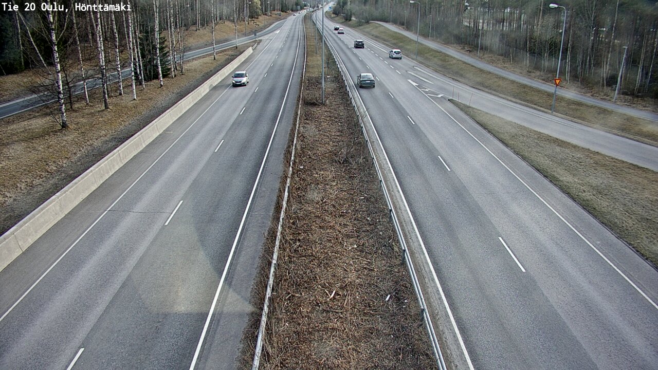 Weather Camera Image Road 20 Oulu, Hönttämäki, Oulu, Pohjois-Pohjanmaa