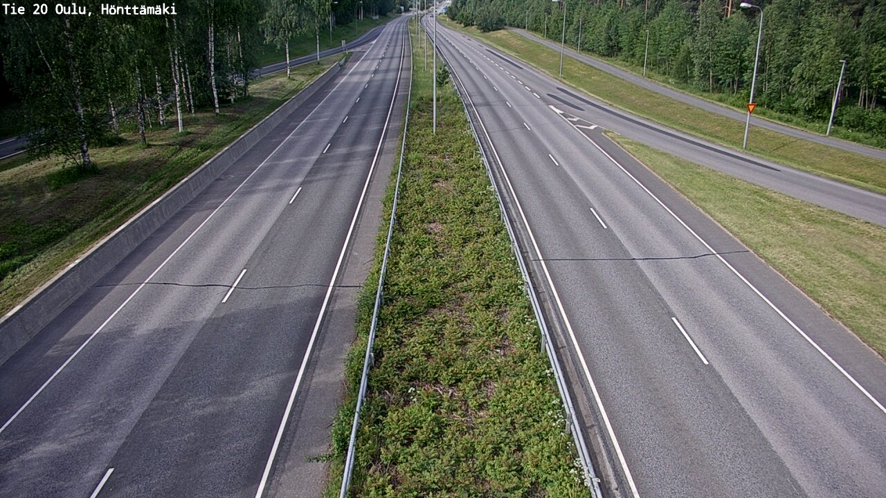 Weather Camera Image Road 20 Oulu, Hönttämäki, Oulu, Pohjois-Pohjanmaa