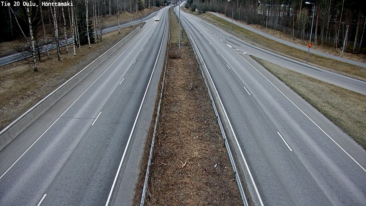 Weather Camera Image Väg 20 Oleåborg, Hönttämäki, Oulu, Pohjois-Pohjanmaa