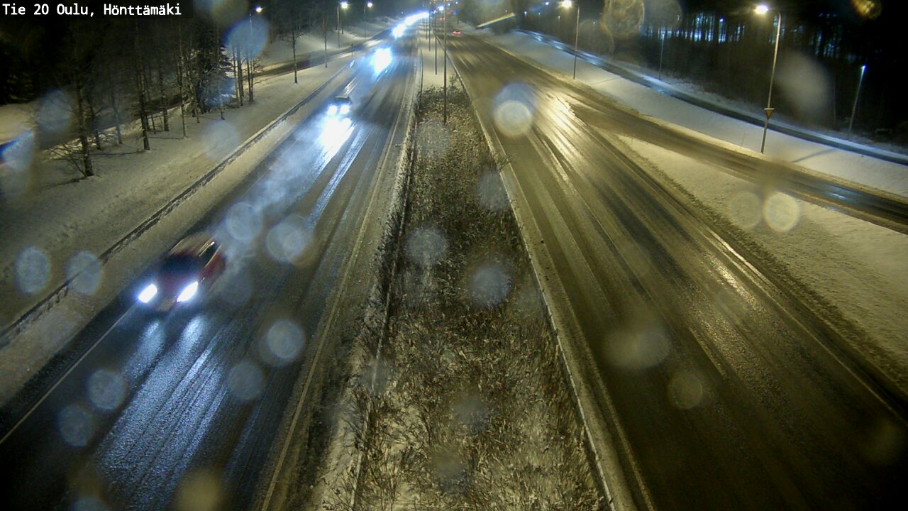 Weather Camera Image Väg 20 Oleåborg, Hönttämäki, Oulu, Pohjois-Pohjanmaa