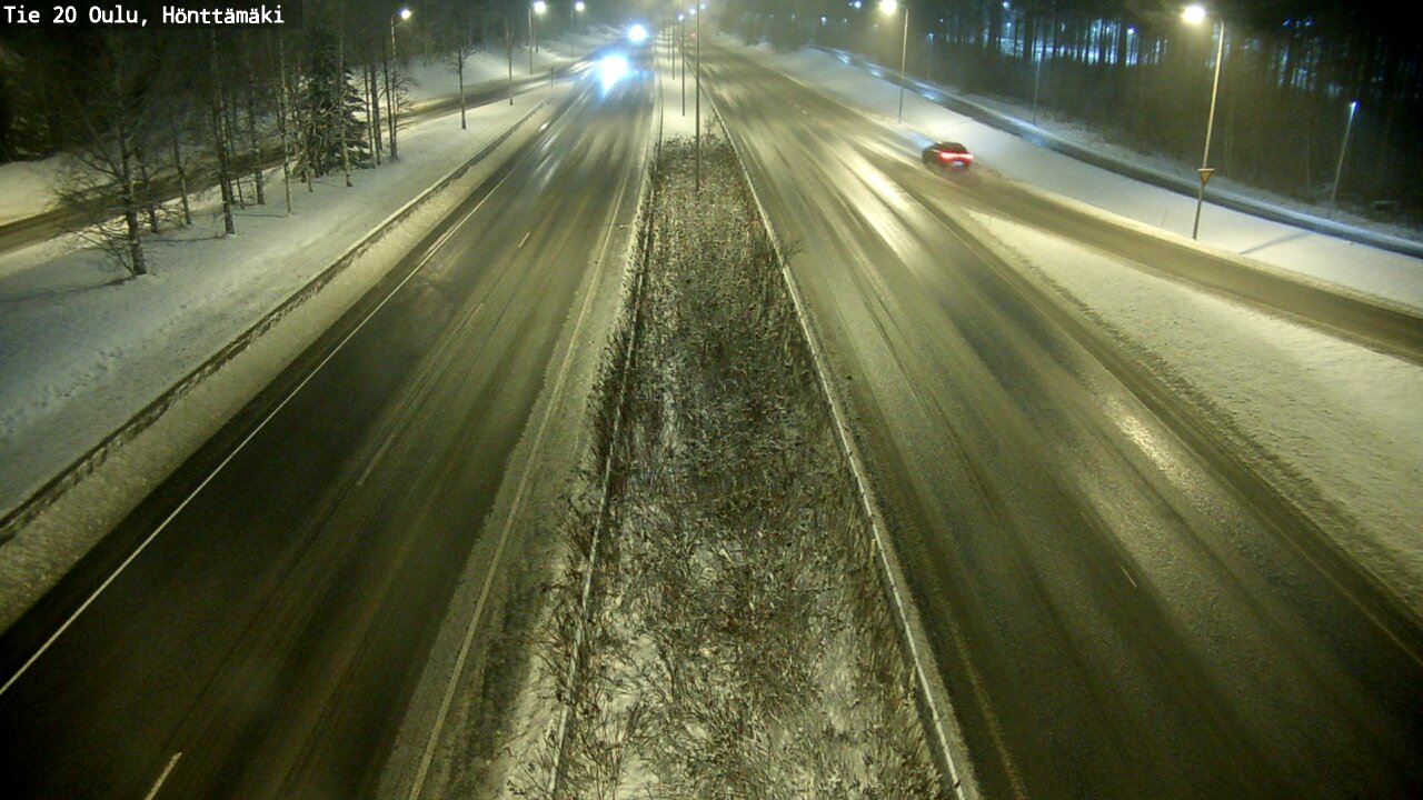 Weather Camera Image Väg 20 Oleåborg, Hönttämäki, Oulu, Pohjois-Pohjanmaa