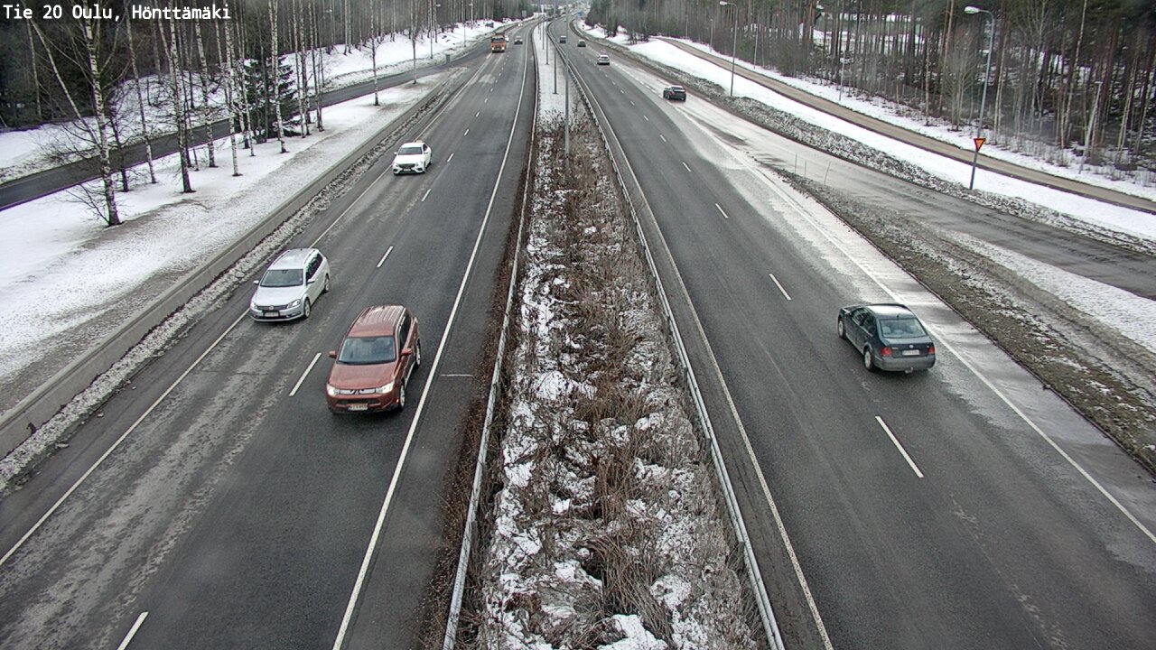 Weather Camera Image Väg 20 Oleåborg, Hönttämäki, Oulu, Pohjois-Pohjanmaa