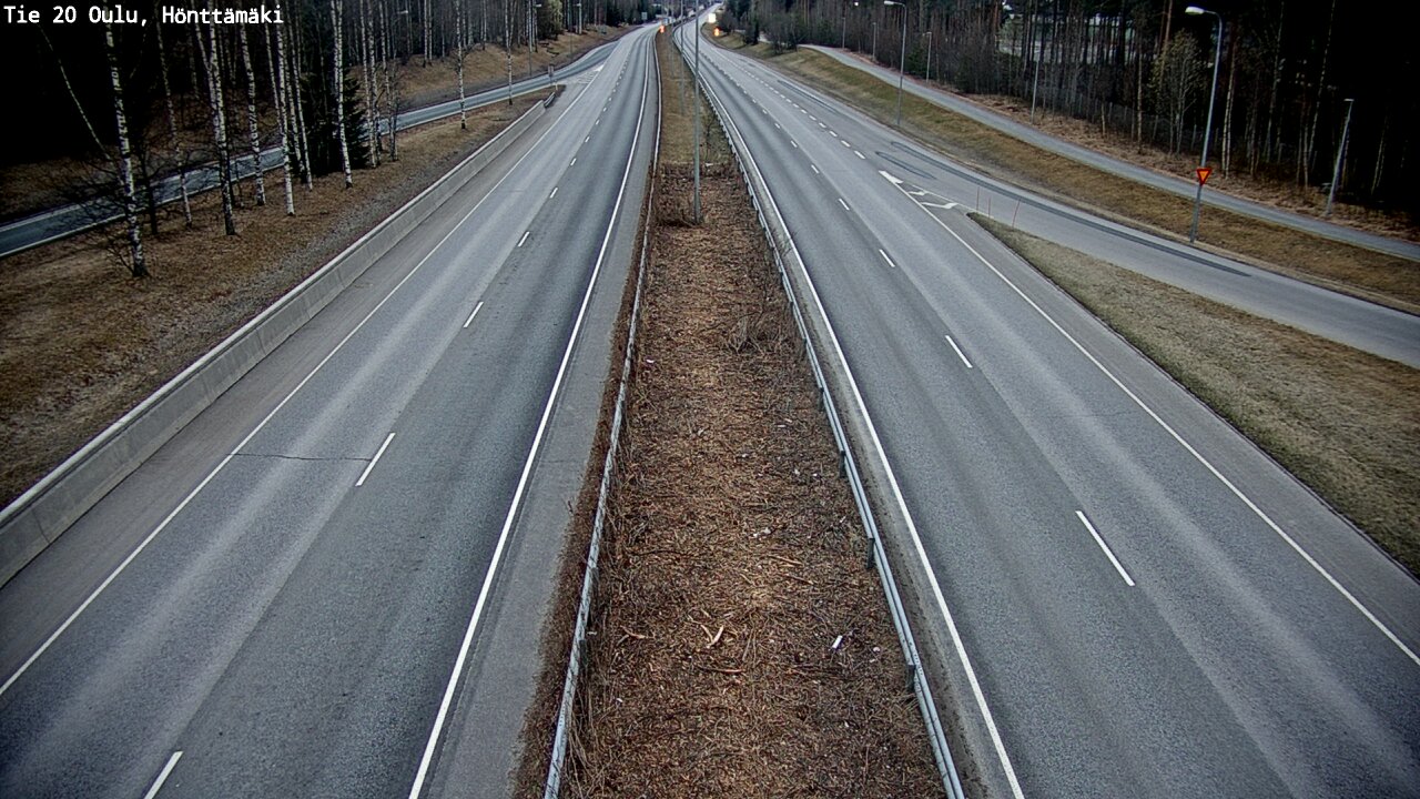 Weather Camera Image Road 20 Oulu, Hönttämäki, Oulu, Pohjois-Pohjanmaa
