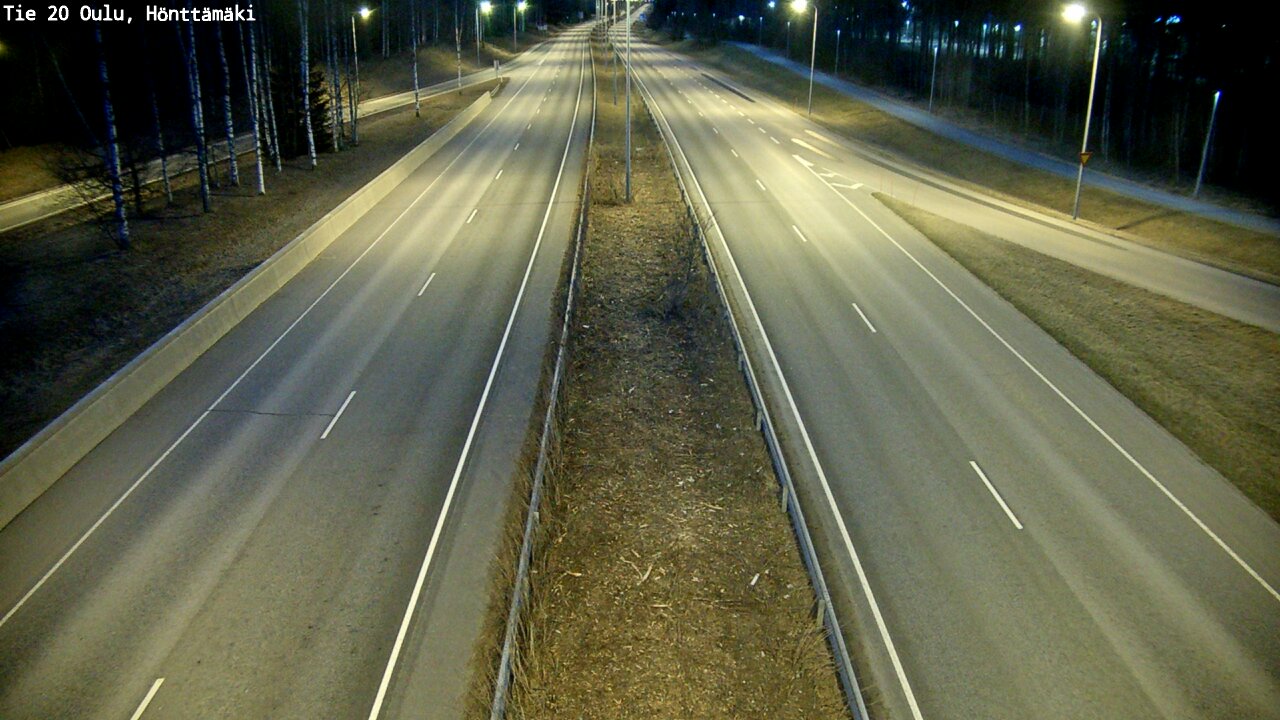Weather Camera Image Road 20 Oulu, Hönttämäki, Oulu, Pohjois-Pohjanmaa