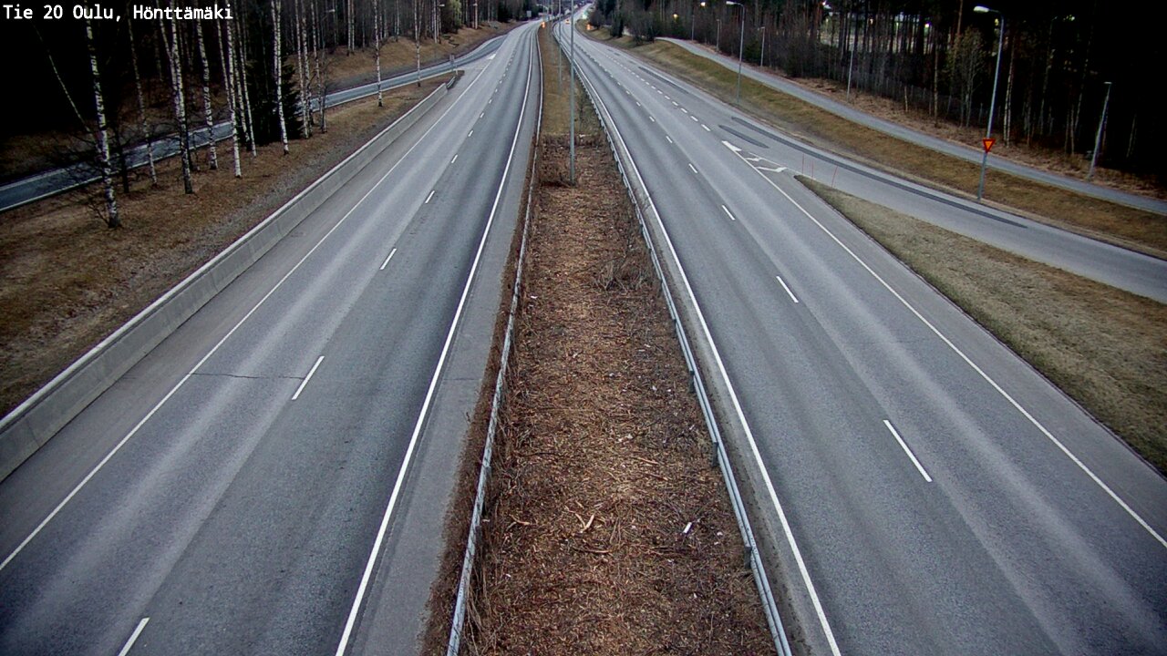 Weather Camera Image Road 20 Oulu, Hönttämäki, Oulu, Pohjois-Pohjanmaa