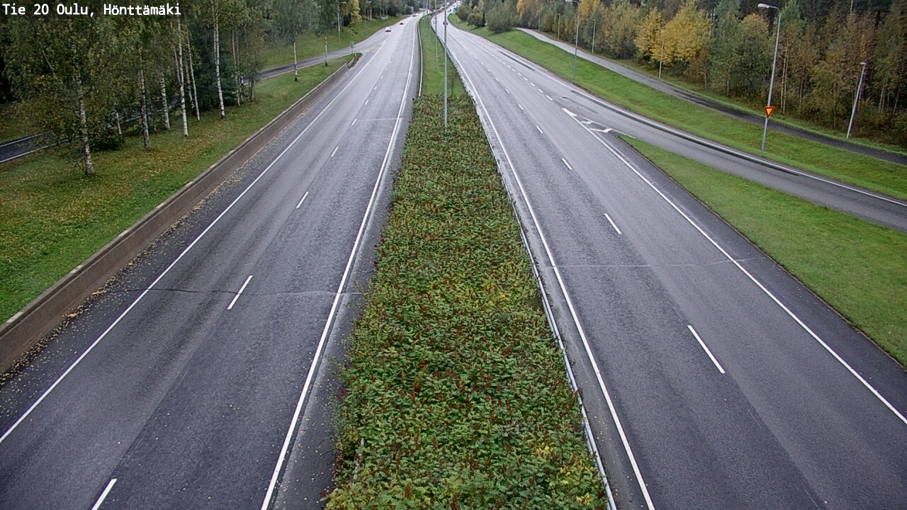Weather Camera Image Road 20 Oulu, Hönttämäki, Oulu, Pohjois-Pohjanmaa