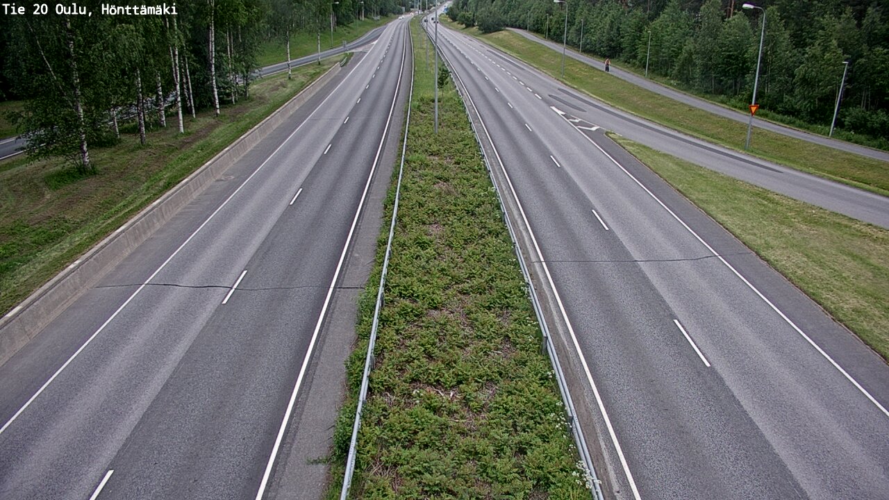 Weather Camera Image Road 20 Oulu, Hönttämäki, Oulu, Pohjois-Pohjanmaa