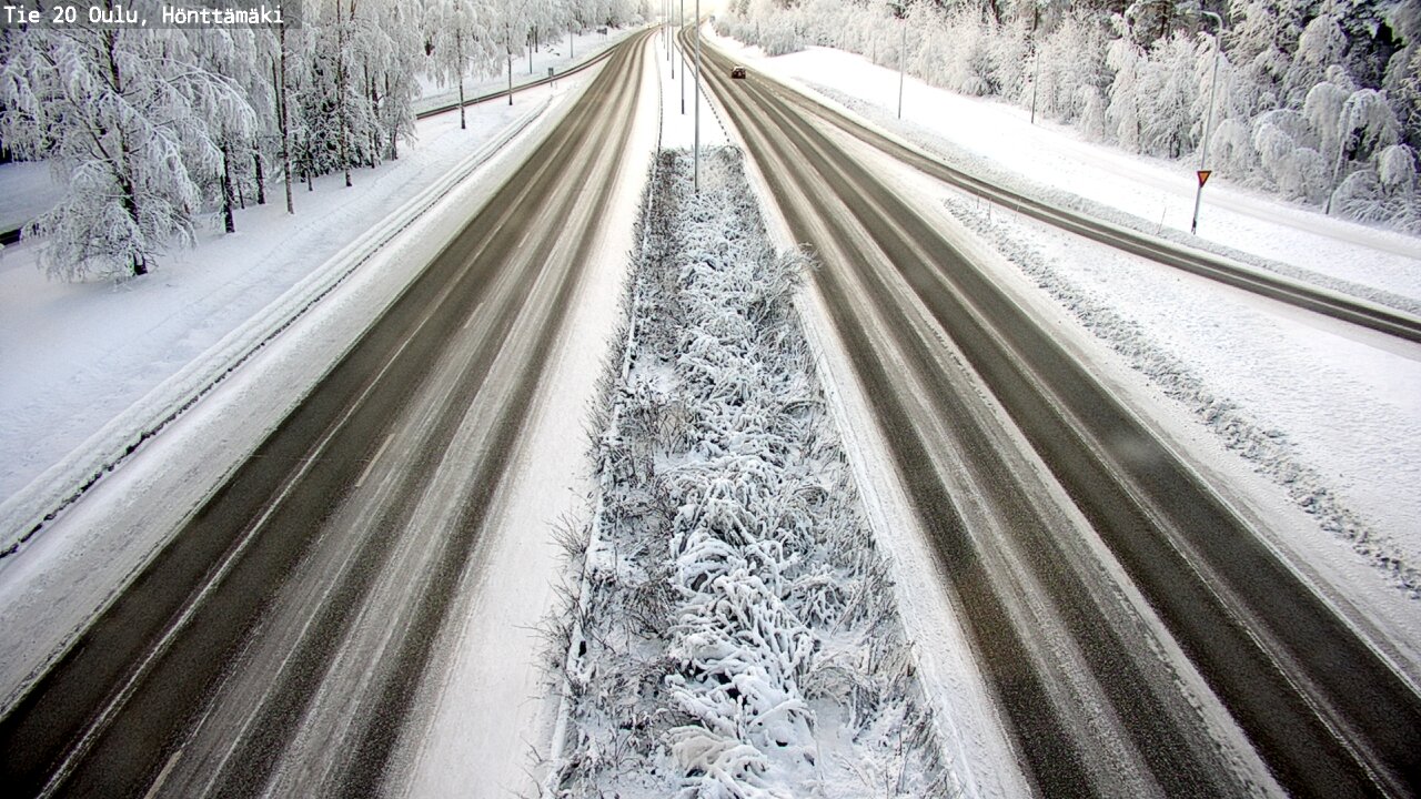 Weather Camera Image Road 20 Oulu, Hönttämäki, Oulu, Pohjois-Pohjanmaa