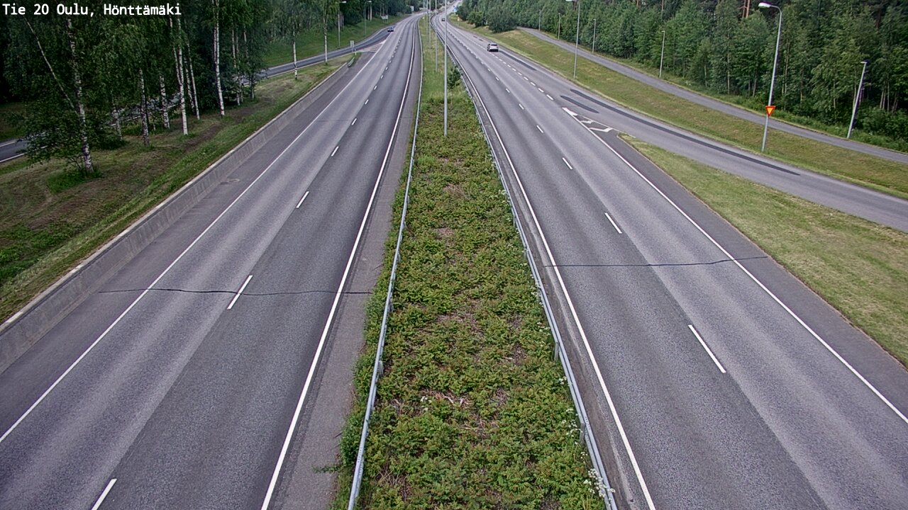 Weather Camera Image Road 20 Oulu, Hönttämäki, Oulu, Pohjois-Pohjanmaa