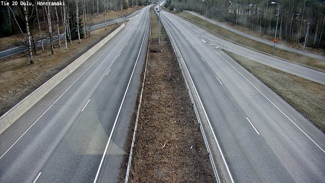 Weather Camera Image Road 20 Oulu, Hönttämäki, Oulu, Pohjois-Pohjanmaa