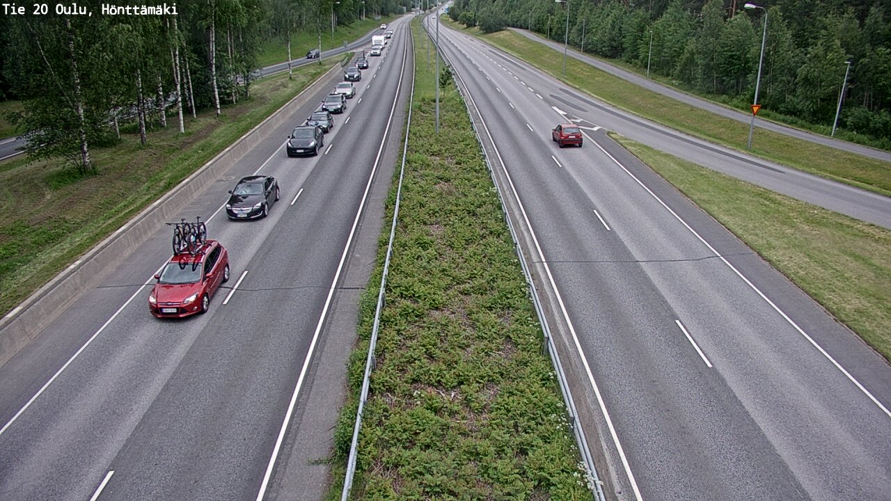 Weather Camera Image Road 20 Oulu, Hönttämäki, Oulu, Pohjois-Pohjanmaa