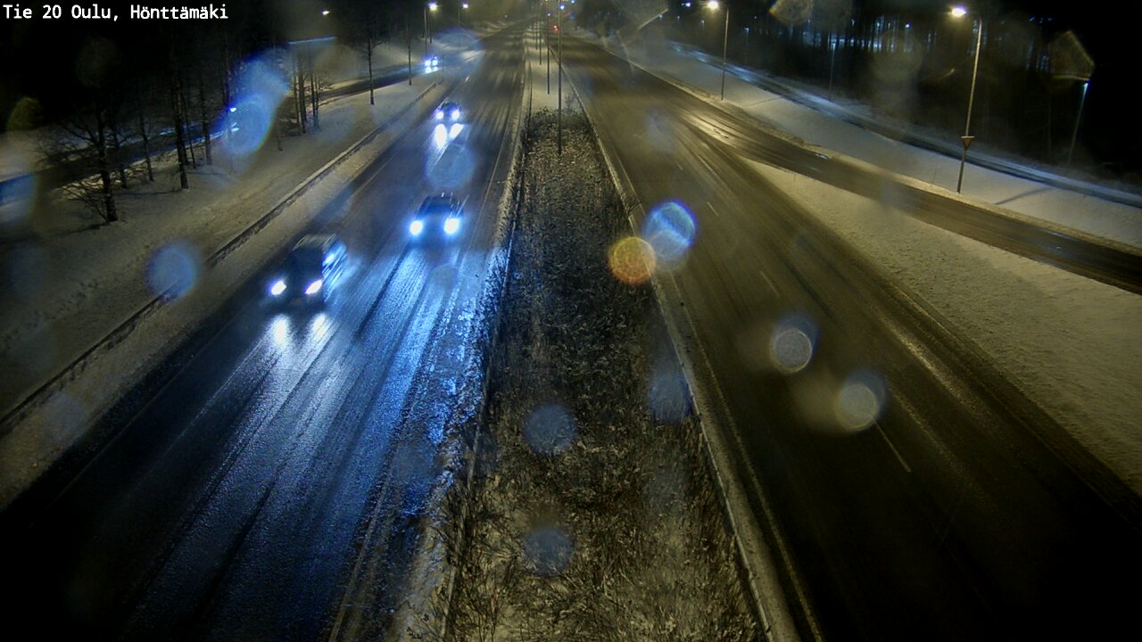 Weather Camera Image Väg 20 Oleåborg, Hönttämäki, Oulu, Pohjois-Pohjanmaa