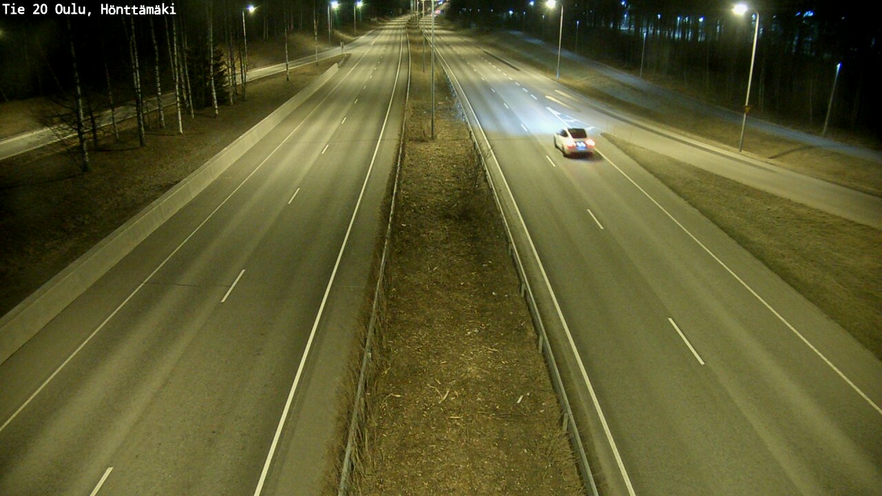 Weather Camera Image Road 20 Oulu, Hönttämäki, Oulu, Pohjois-Pohjanmaa