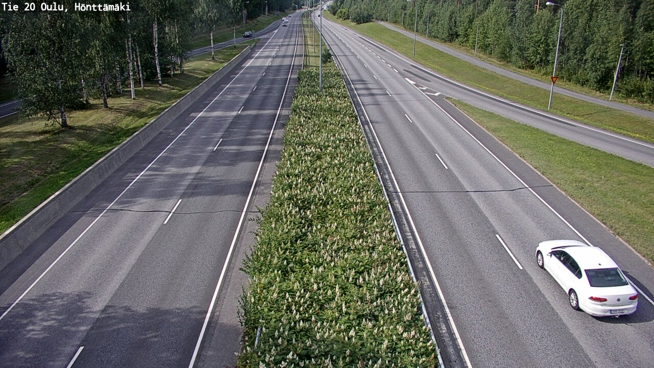 Weather Camera Image Väg 20 Oleåborg, Hönttämäki, Oulu, Pohjois-Pohjanmaa