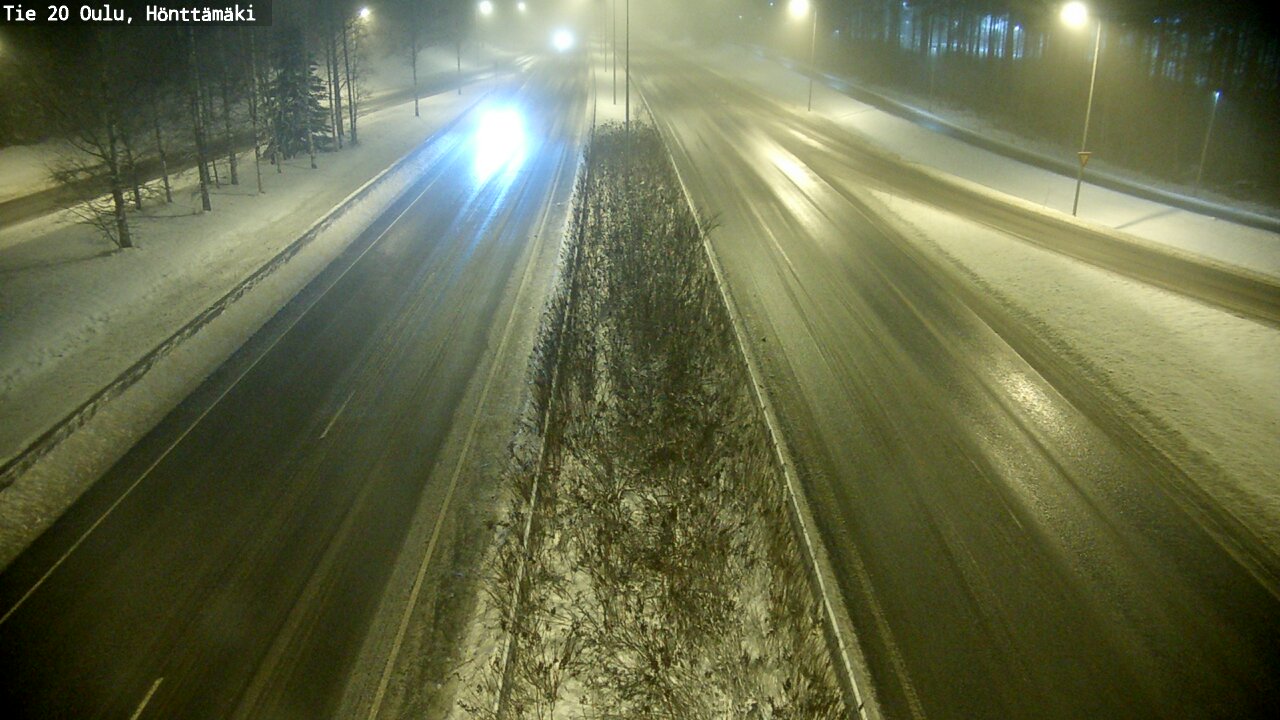 Weather Camera Image Väg 20 Oleåborg, Hönttämäki, Oulu, Pohjois-Pohjanmaa