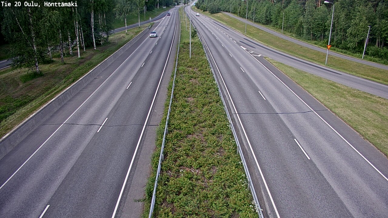 Weather Camera Image Road 20 Oulu, Hönttämäki, Oulu, Pohjois-Pohjanmaa
