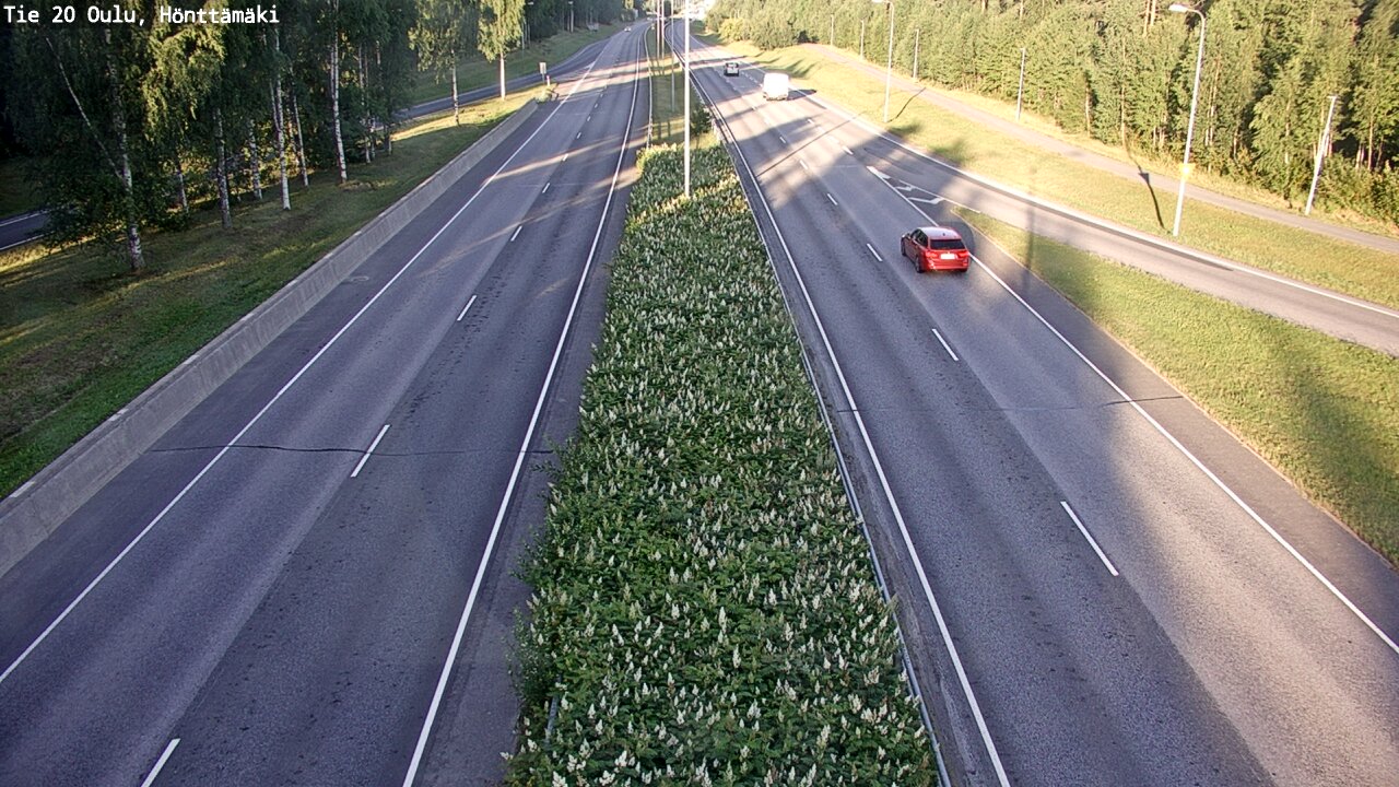 Weather Camera Image Väg 20 Oleåborg, Hönttämäki, Oulu, Pohjois-Pohjanmaa