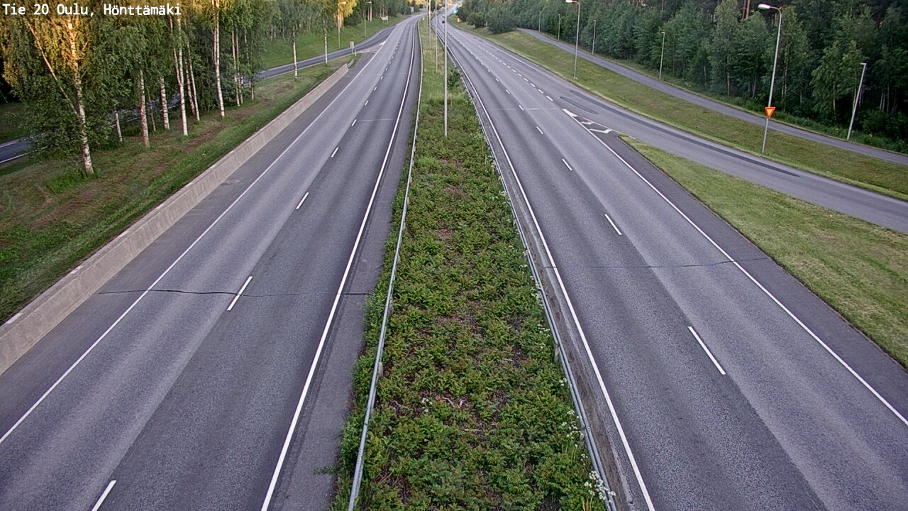 Weather Camera Image Road 20 Oulu, Hönttämäki, Oulu, Pohjois-Pohjanmaa
