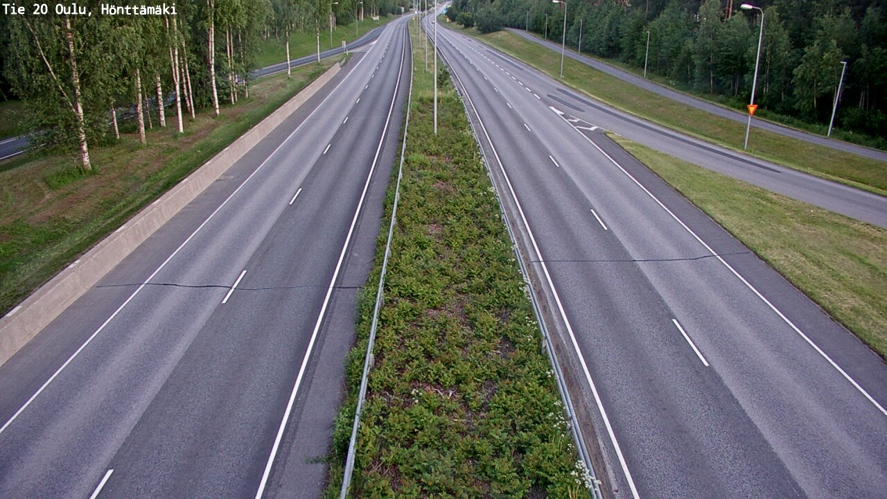 Weather Camera Image Road 20 Oulu, Hönttämäki, Oulu, Pohjois-Pohjanmaa