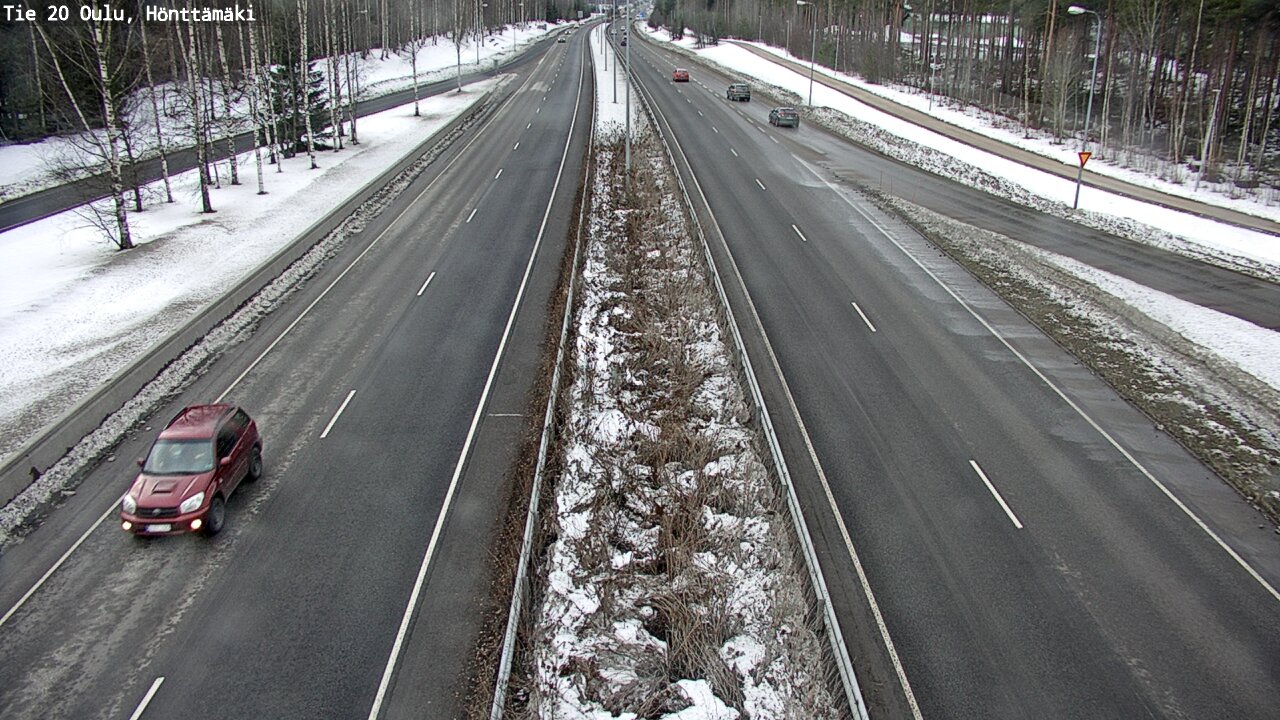 Weather Camera Image Väg 20 Oleåborg, Hönttämäki, Oulu, Pohjois-Pohjanmaa