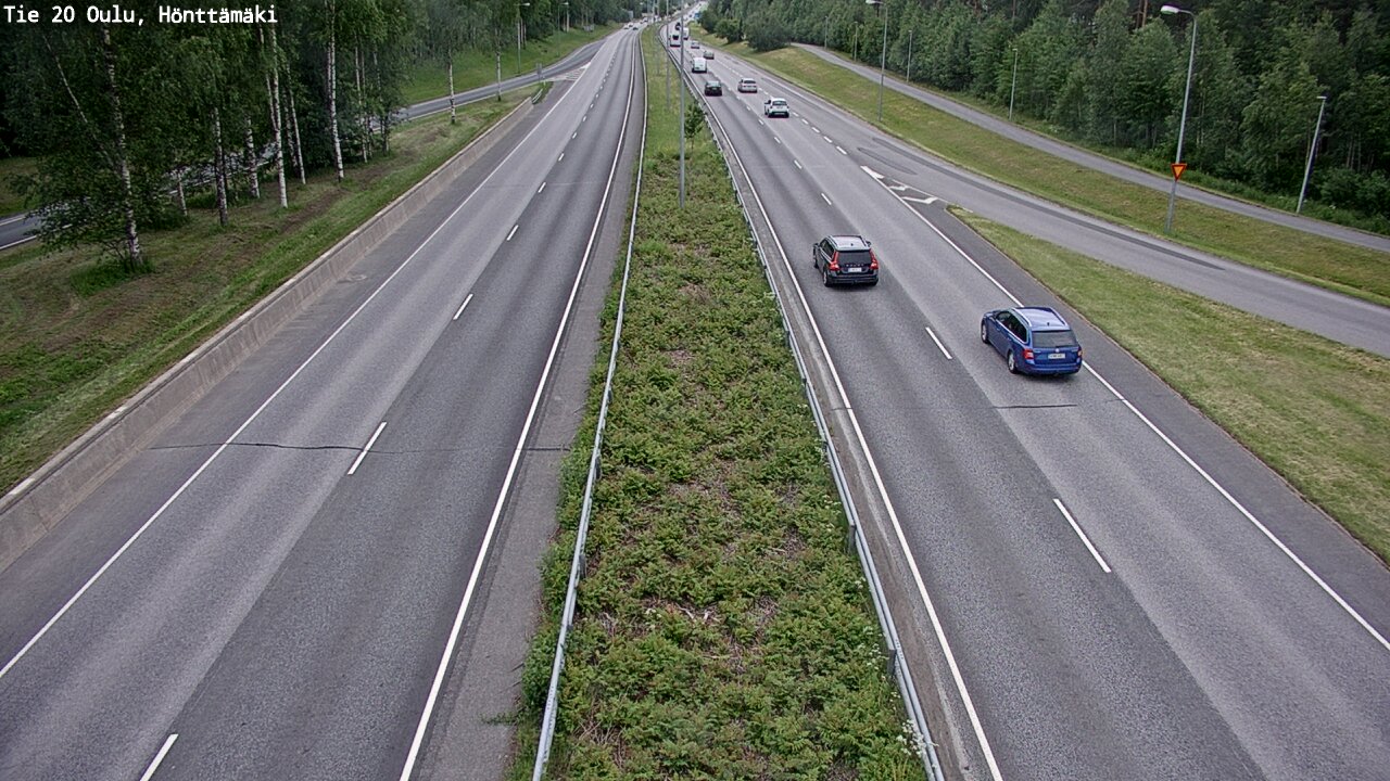 Weather Camera Image Road 20 Oulu, Hönttämäki, Oulu, Pohjois-Pohjanmaa